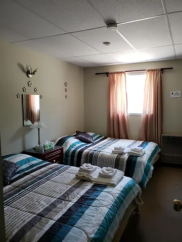 Hébergement motel camping Plage St-Raymond - 2 lits
